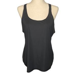 Athleta Rally Up Racerback Tank Top In Black Women’s Size Large Style 243055